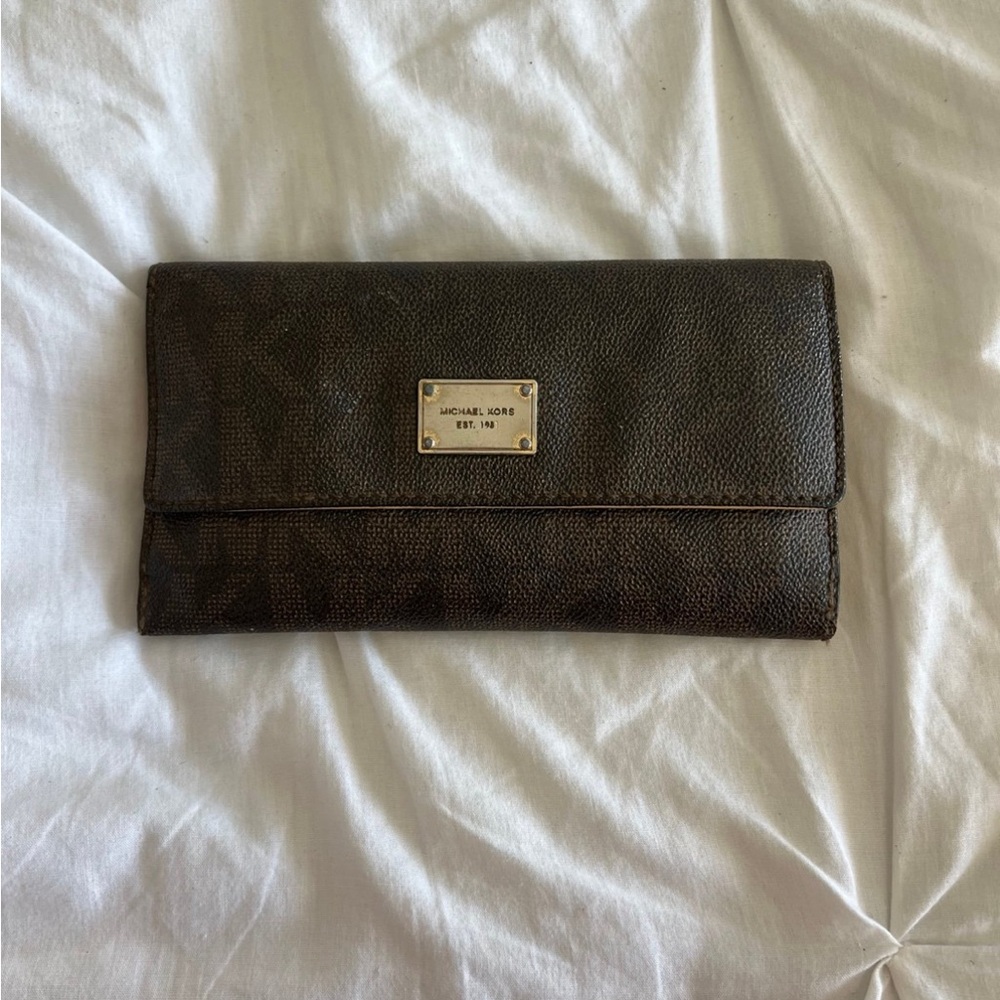 Michael Kors Dark Brown Clutch